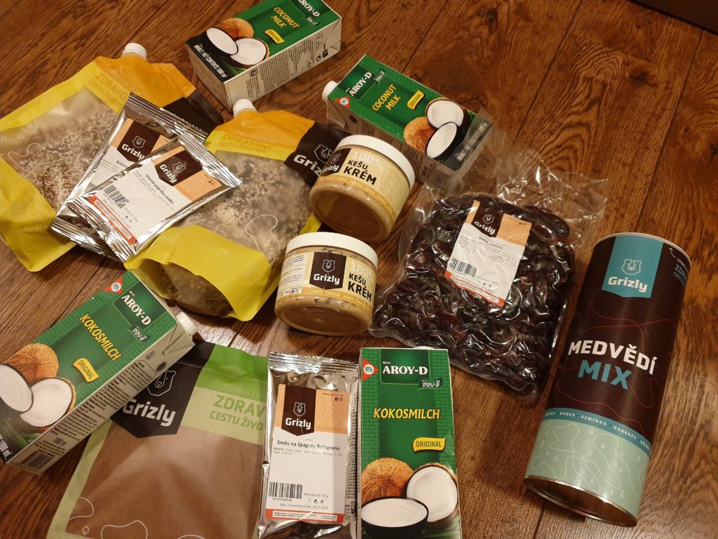 zkušenosti s nákupem - ořechy, kokosové mléko, semínka, ořechové máslo, datle, skořice
