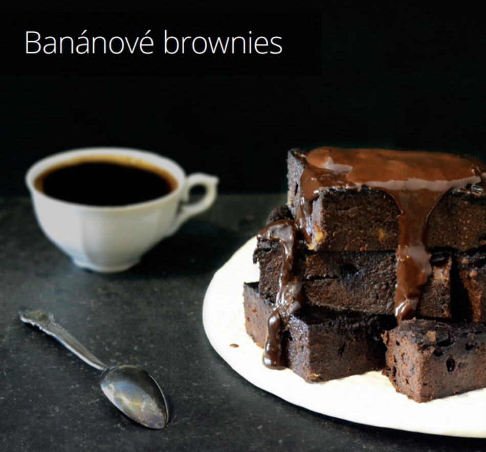 Banánové brownies - recept